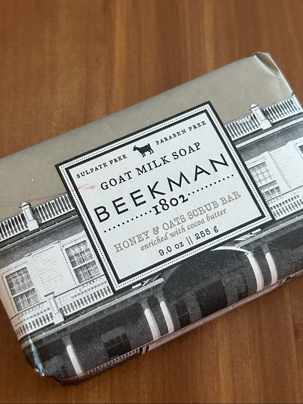 Beekman 1802 Honey & Oats Goat Milk Soap Scrub Bar 9 oz Sulfate Free